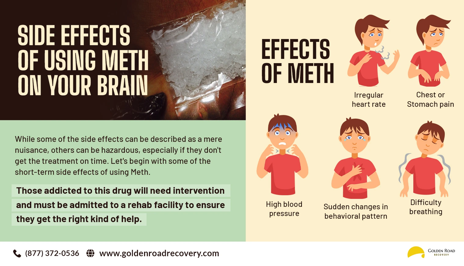 side effects of meth on your brain